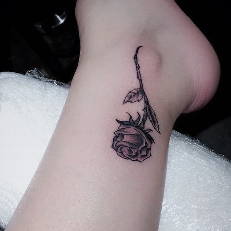 Rose On Ankle