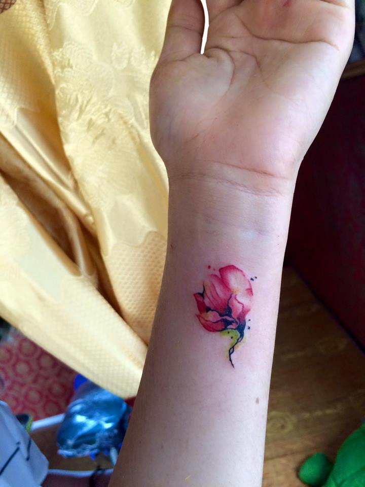 Small Flower On Wrist