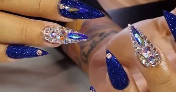 Stunning Blue Nails