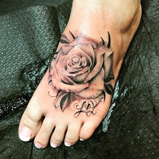 Adorable Rose Tattoo