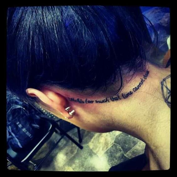 Amazing Hairline Tattoo