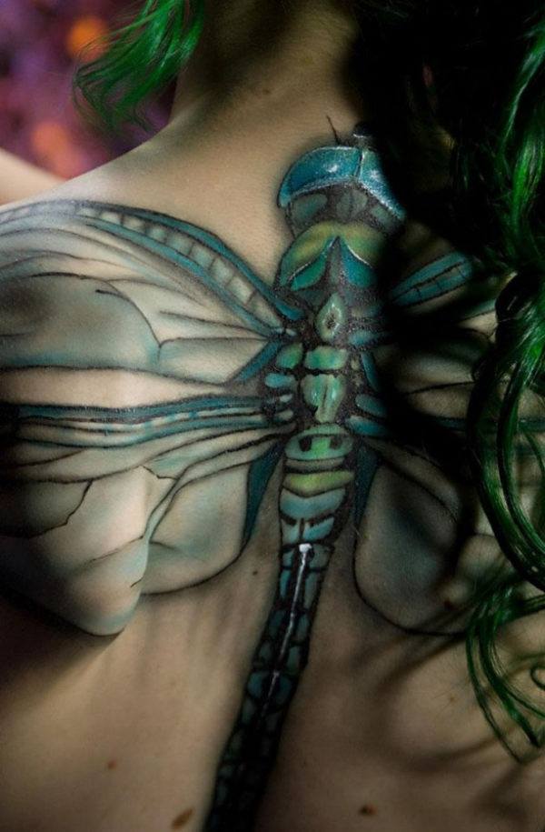Awesome Dragnfly Tattoo