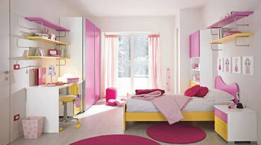Beautiful Comination of Pink And Yellow For Room Decor