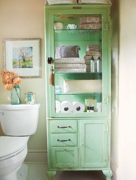 Beautiful Green Old Cabinet