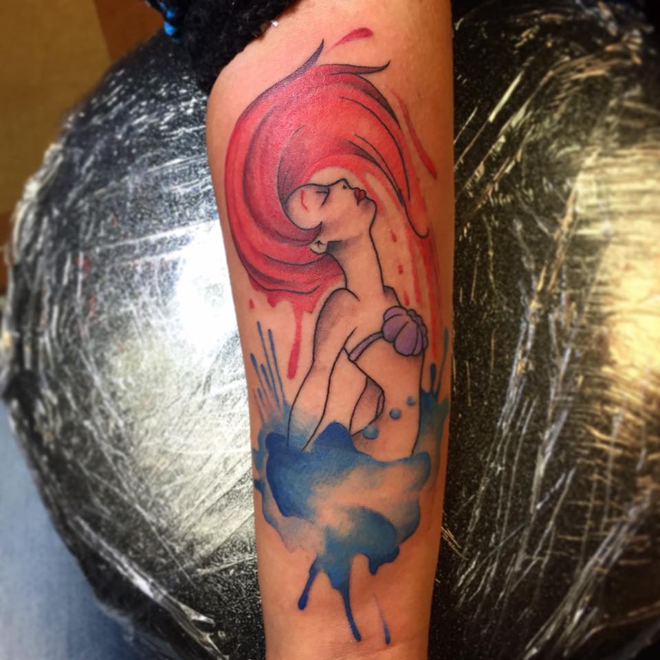 Beautiful Mermaid Tattoo On Arm