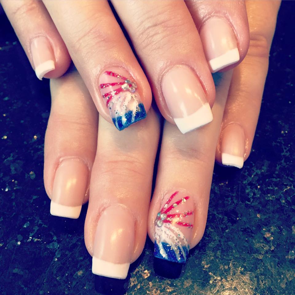 Beautiful Patriotic Nails