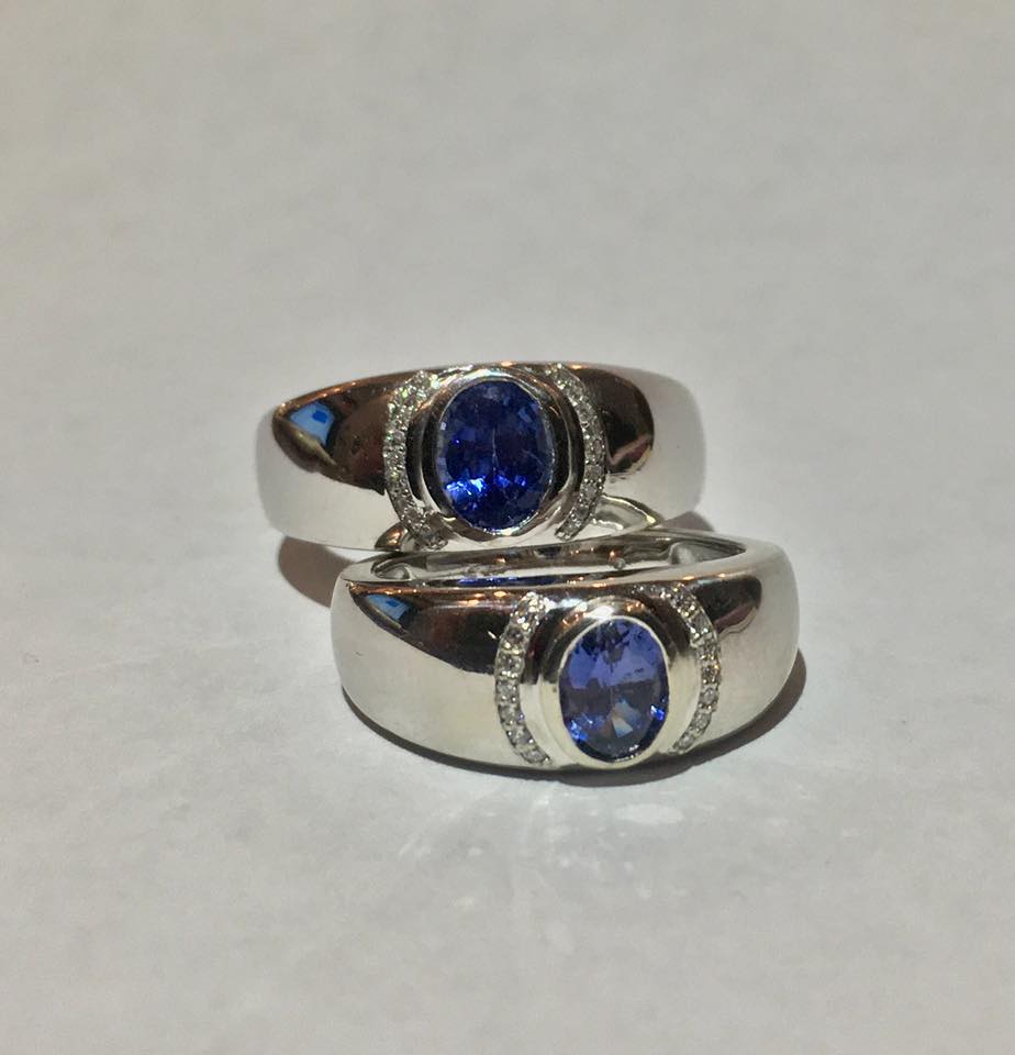 Beautiful Sapphire And Diamond Rings