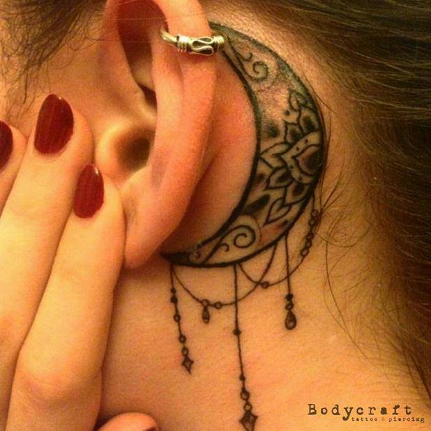 Behind The Ear Tattoo Idea