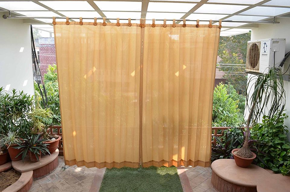 Beige Outdoor Curtains