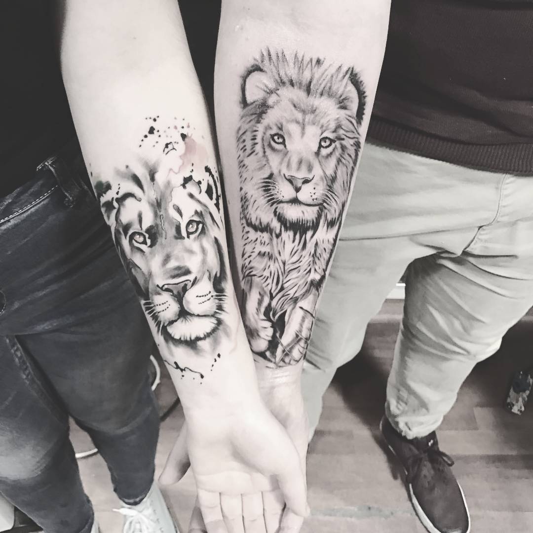 Black & Grey Under Arm Tattoo