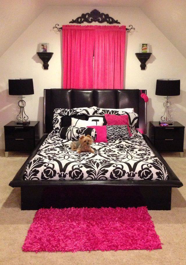 Black & Pink Stunning Bedroom