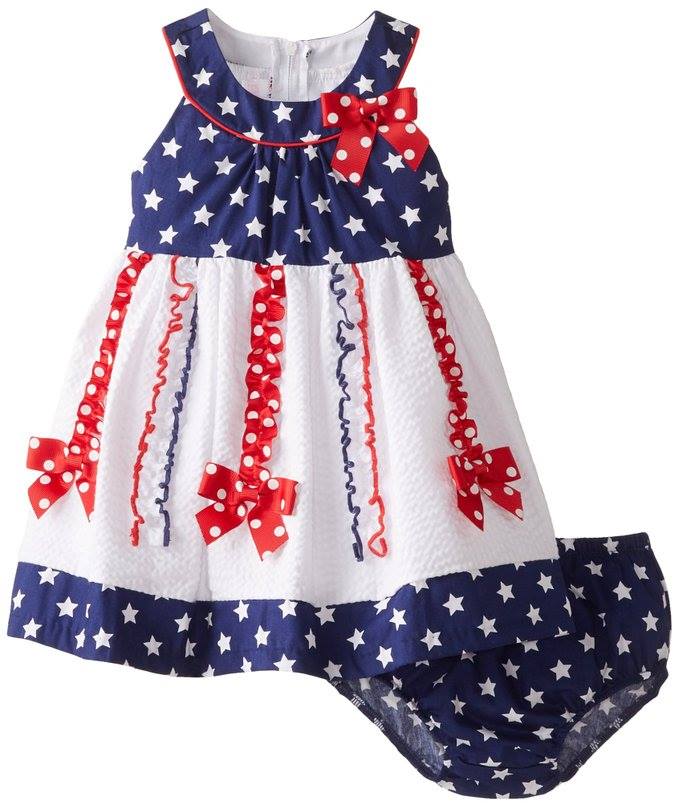Blue With White Stars With Red Polka Dots Lace