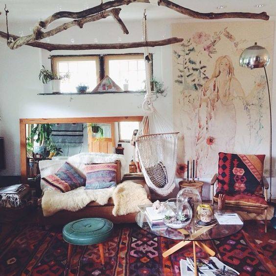 Boho Rustic Living Room Decor