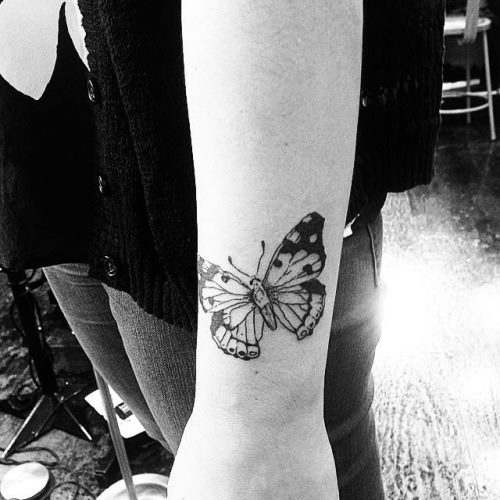 Butterfly Tattoo On Wrist