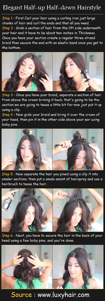 Classis Half Up Hairstyle Tutorial
