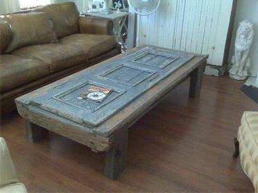 Coffee Table From An Old Door