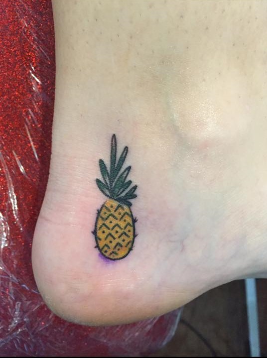 Colored Pineapple On Heel