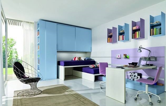 Cool Blue Bedroom Decor Idea