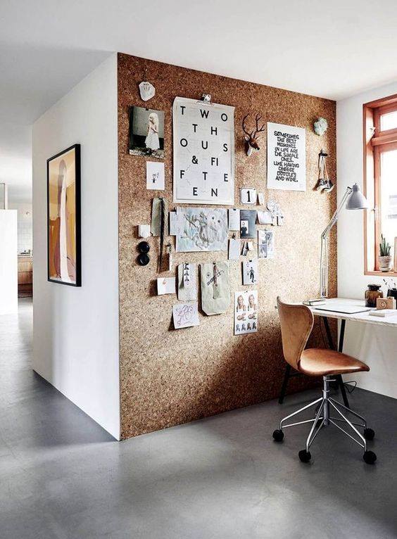 Cork Wall Good For Home Office