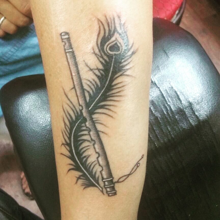 Coverup Peacock Feather. With Flute