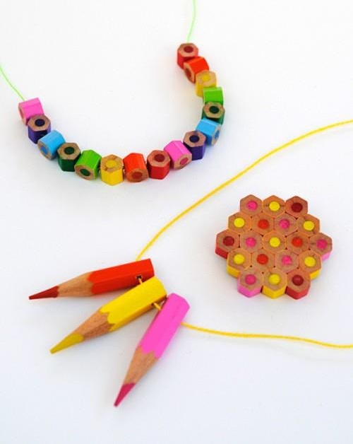 DIY Colored Pencils Necklace
