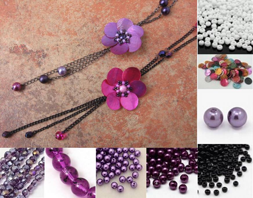 DIY Flower Necklace Design