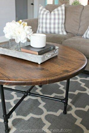 DIY Round Coffee Table For Office