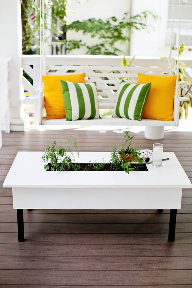 DIY Table For Coffee And Plants