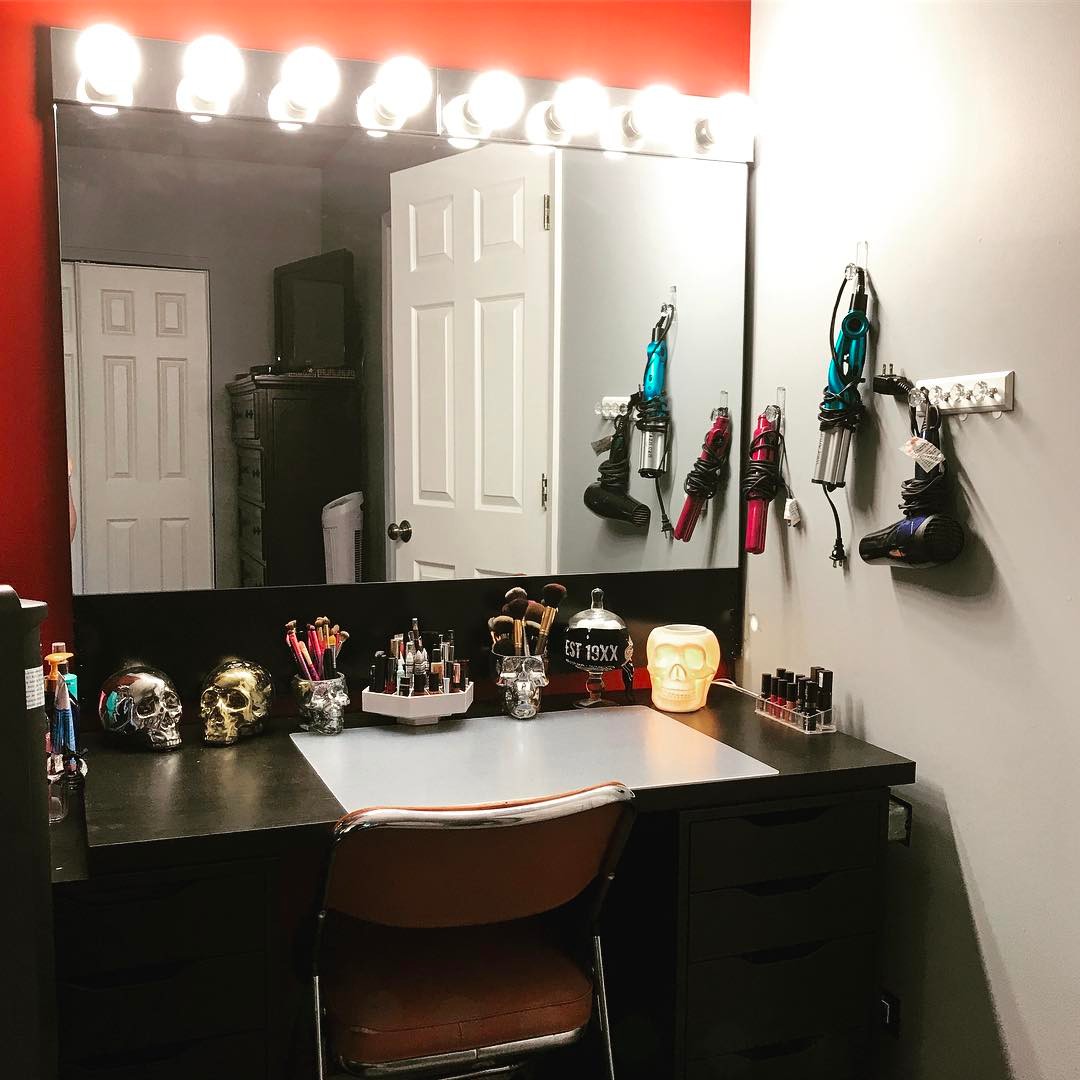 DIY Vanity With Skull Decor