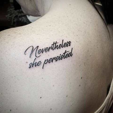 Feminist Empowering Tattoo