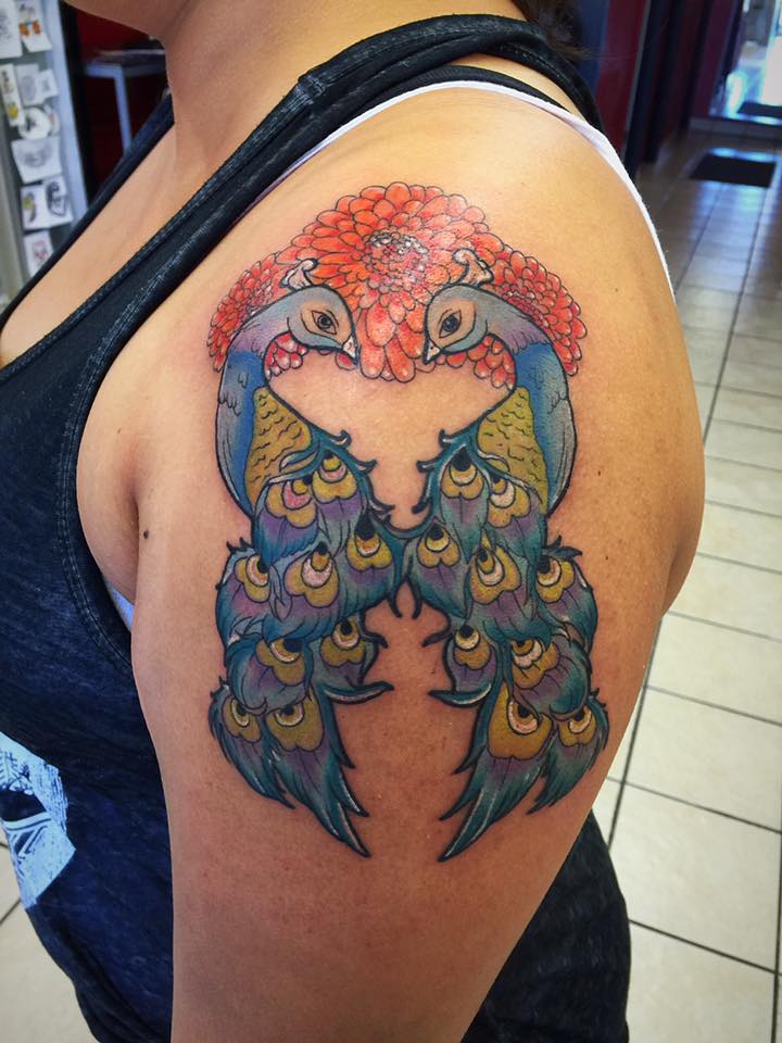 Fun Peacock Tattoo