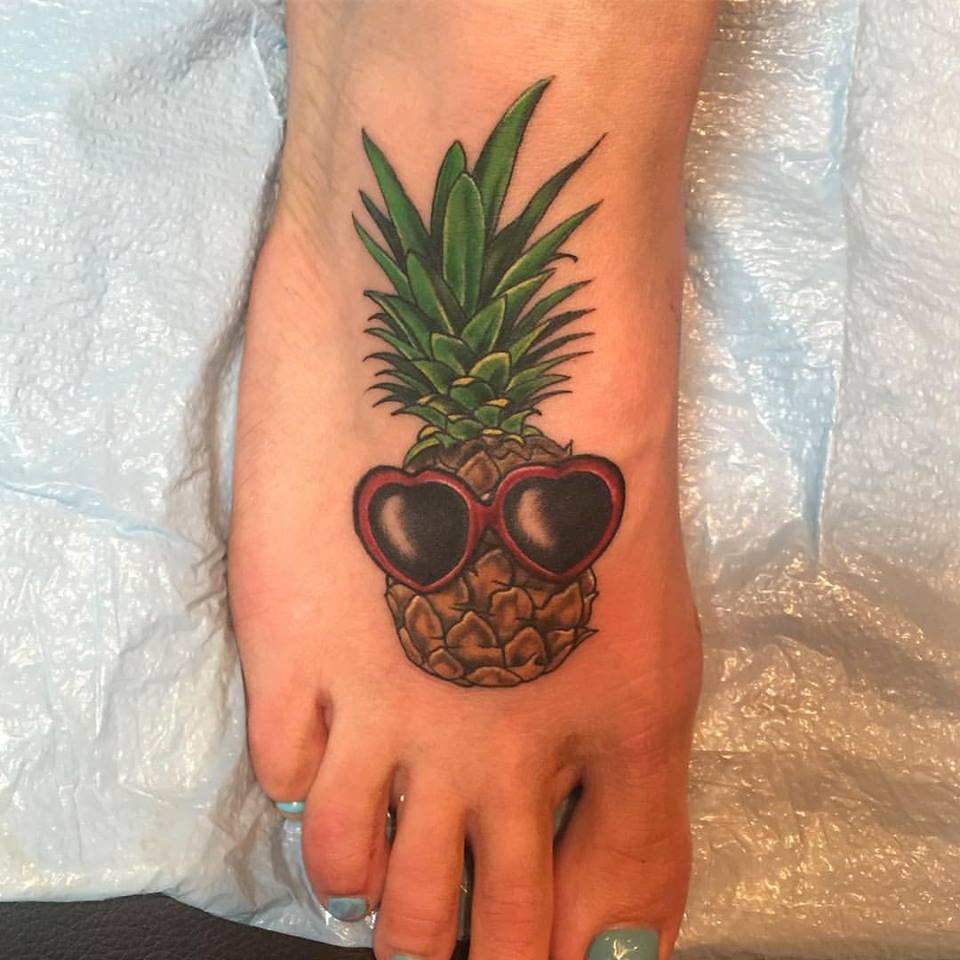 Funny Pineapple Tattoo