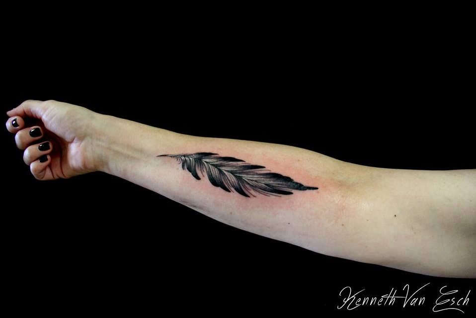 Gorgeous Feather Tattoo