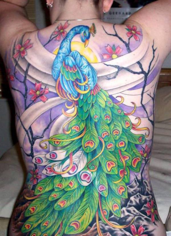 Gorgeous Peacock Tattoo Idea