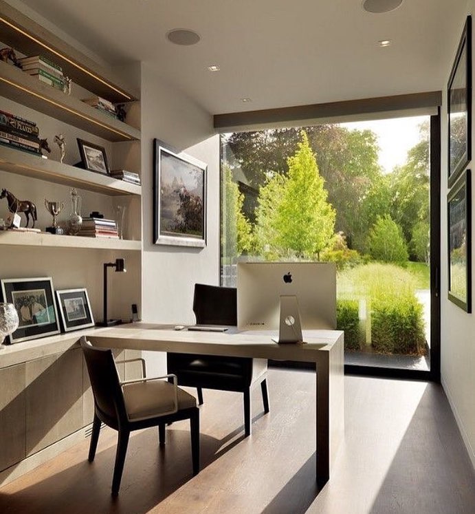 Home Office Decor With Natural View