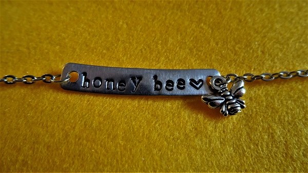 Honey Bee With Small Bee Charm Bracelet