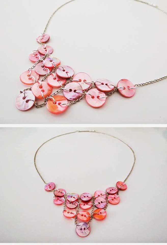 Incredible DIY Button Necklace
