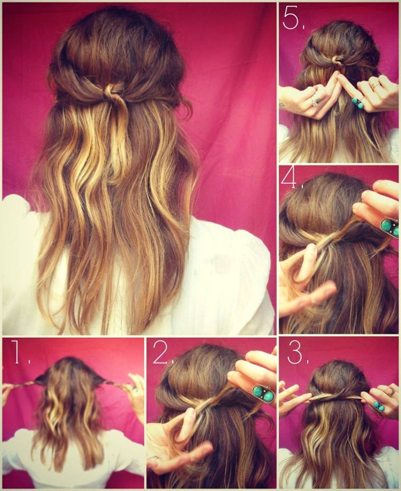 Knotty Half Up Hairstyle Tutorial
