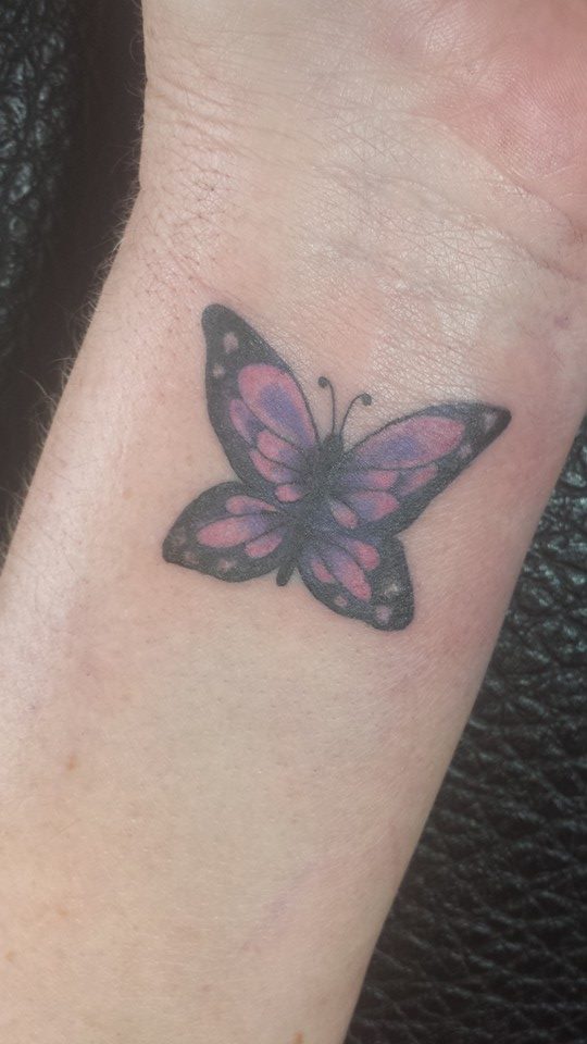 Lovely Butterfly On Wrist