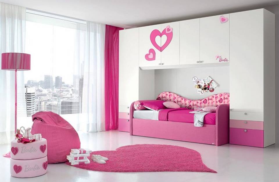 Lovely Pink Bedroomm Idea For Teenage Girls