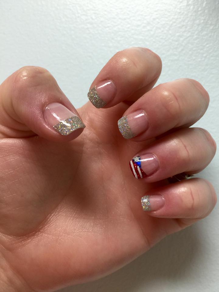 Memorial Day French Manicure