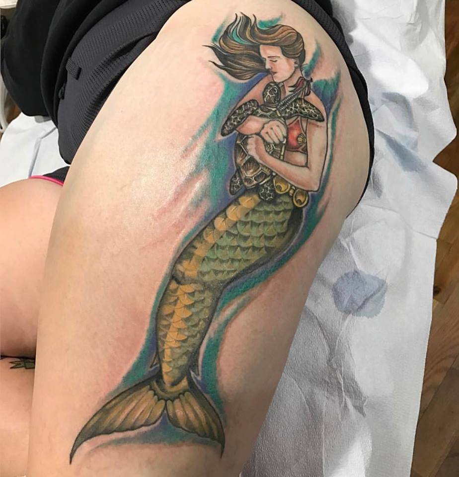64 Cool Mermaid Tattoo Idea That Can Make You Look Stunning
