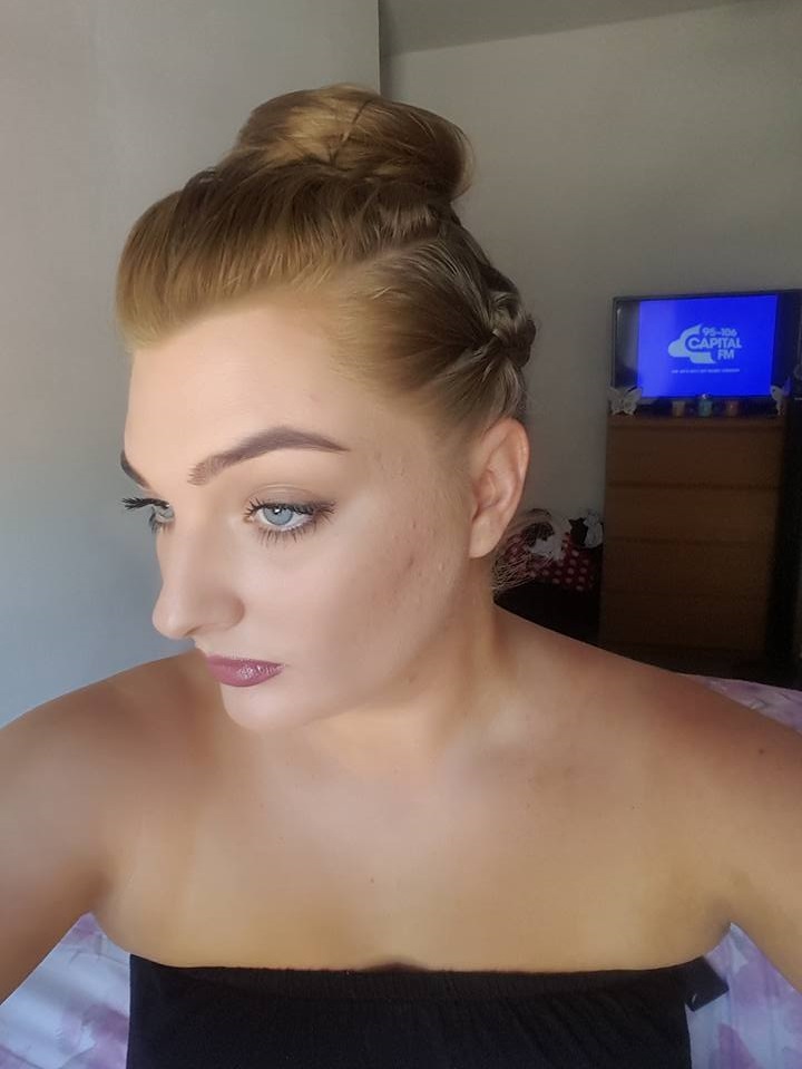 Messy Bun With Two Side Plaits & Boofy Front