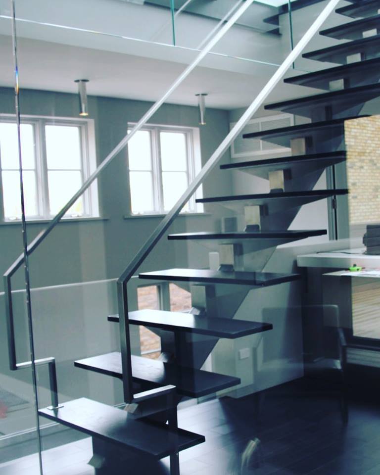 Metal And Glass Stairs