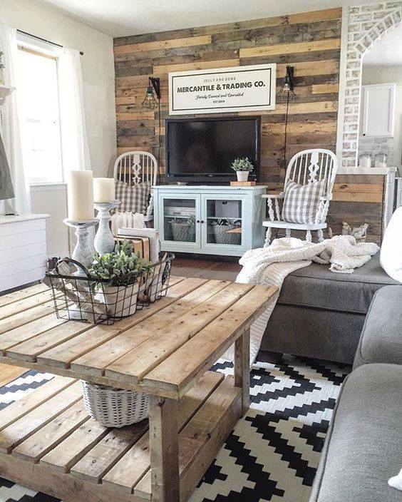 Modern Farmhouse Rustic Living Room