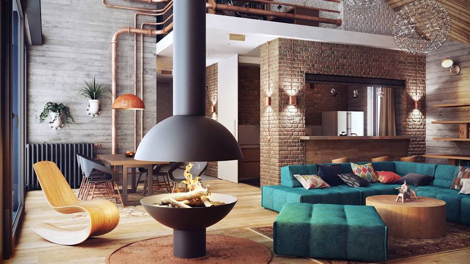 Modern Rustic Living Room