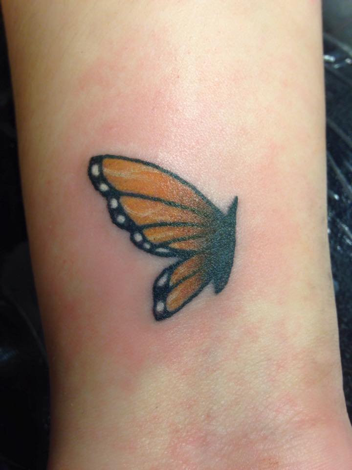 Monarch Butterfly Tattoo On Wrist