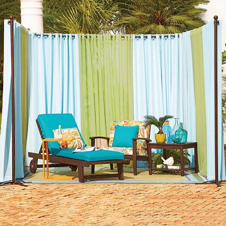 Nice Combinations Of Curtains for Patio
