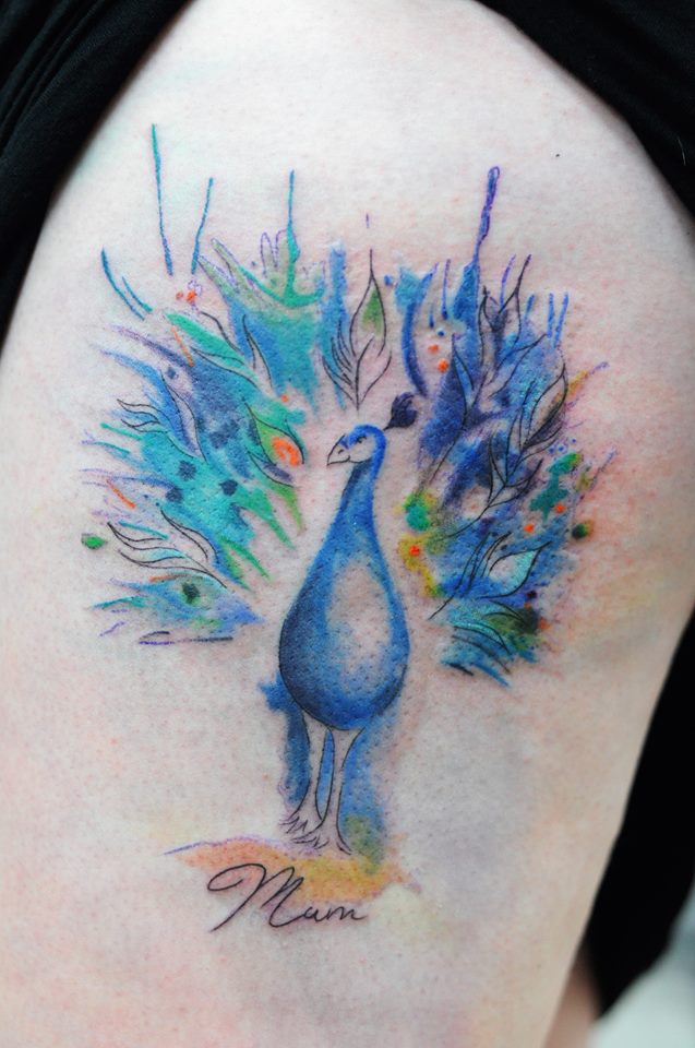 Peacock On Arm
