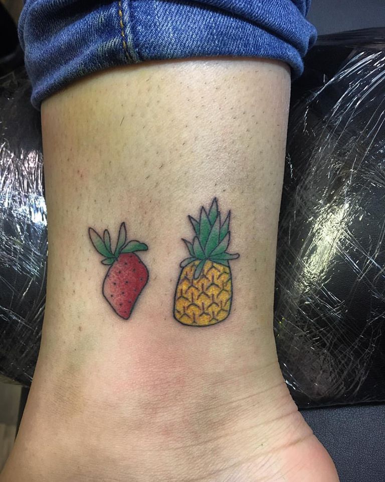 Pineapple With Strawberry